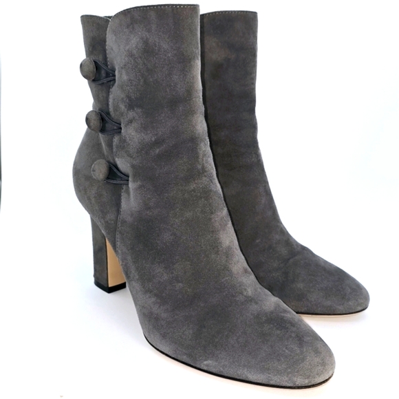 GIANVITO ROSSI Grey Suede Boots Size IT36/US6 - Picture 1 of 14
